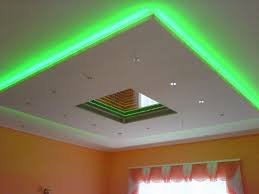 Gypsum Ceiling design with LED Lights