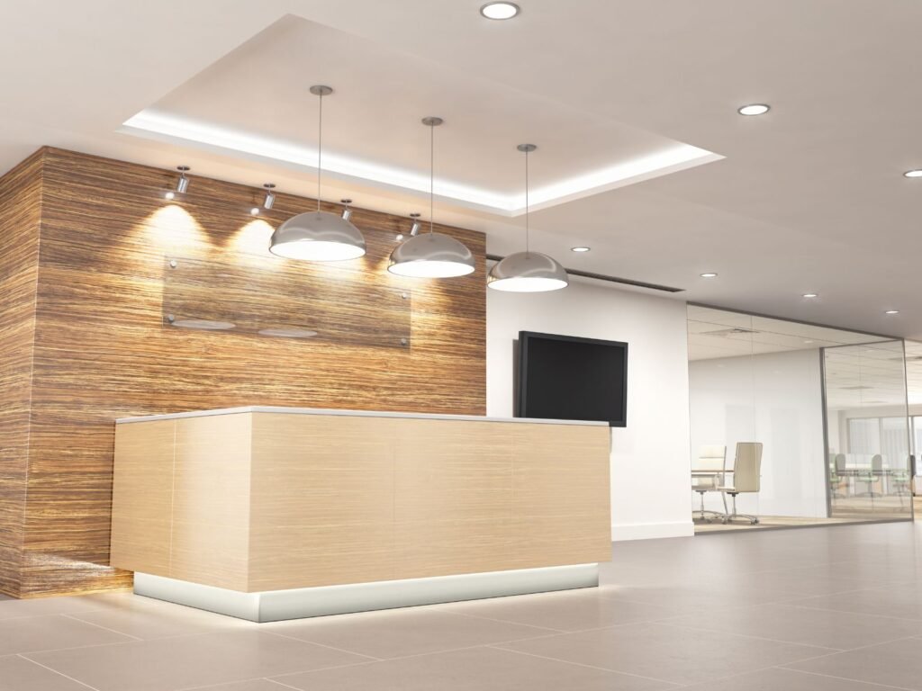 corporate reception area designs