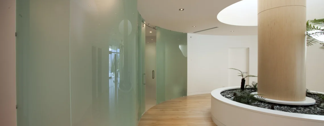 Curved glass wall Designs