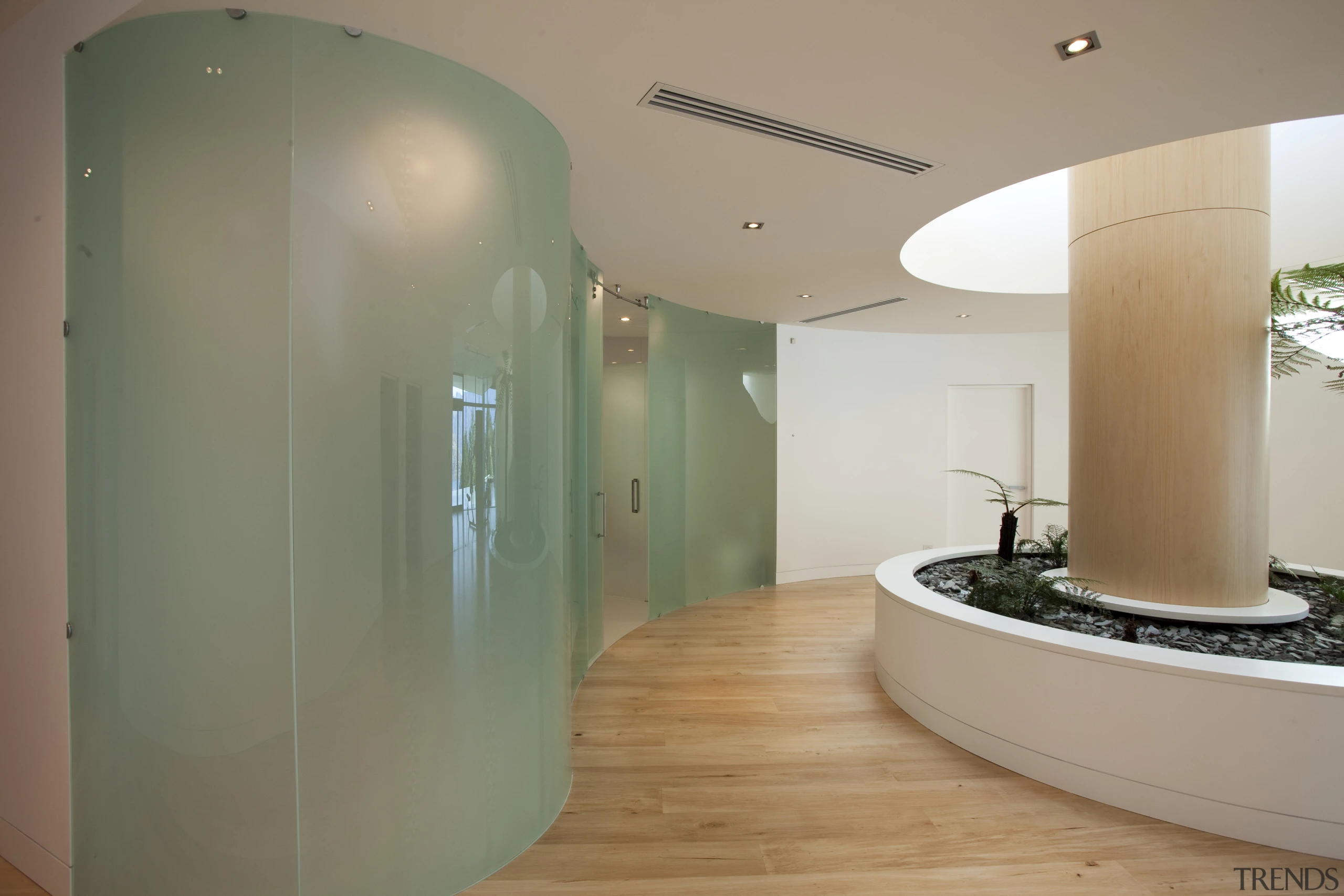 Curved glass wall Designs