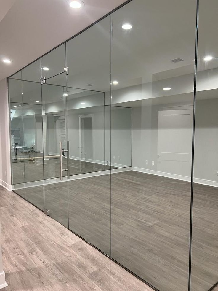 Frameless Aluminum Glass Partitions