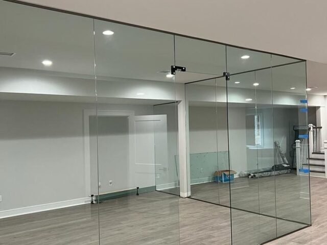 Glass and Aluminum Partition.