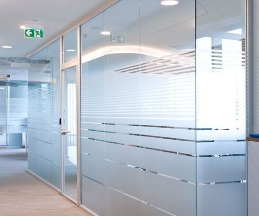 Modern Office Glass Partitioning