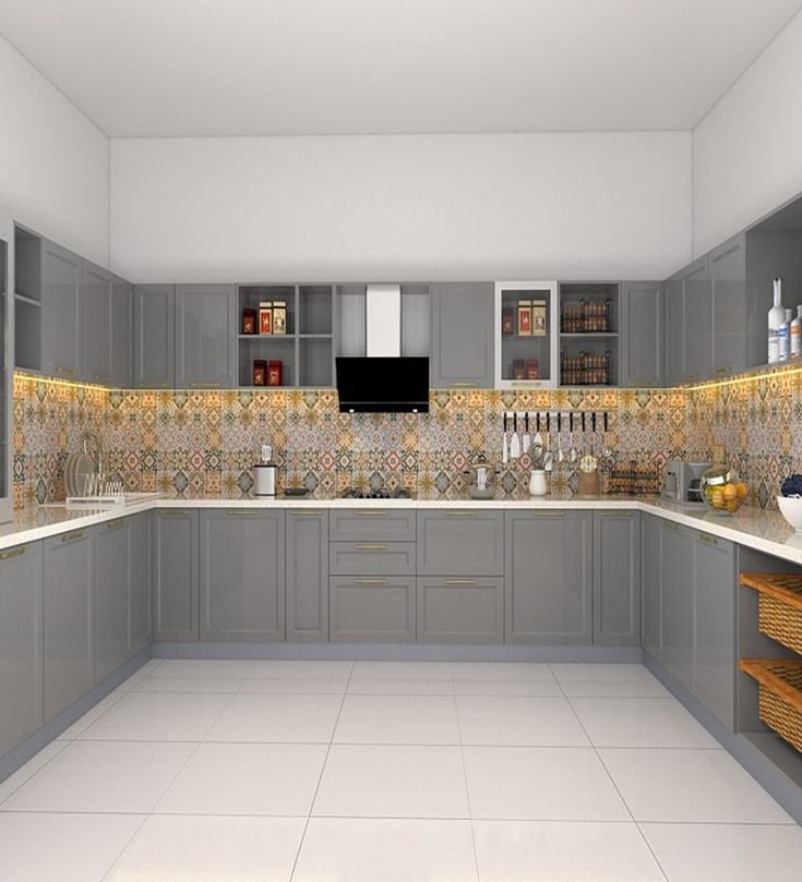 U-Shaped Kitchen Cabinet Designs