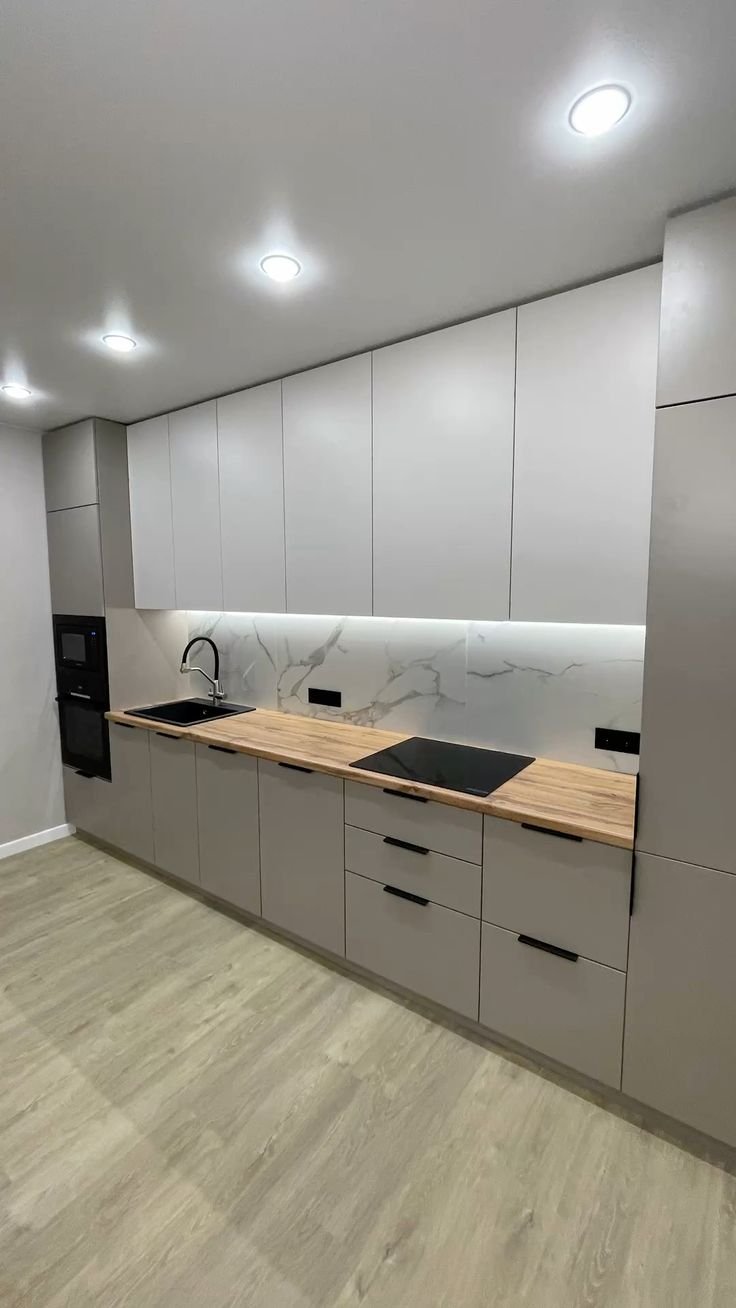Wall-to-Wall Kitchen Storage Units..