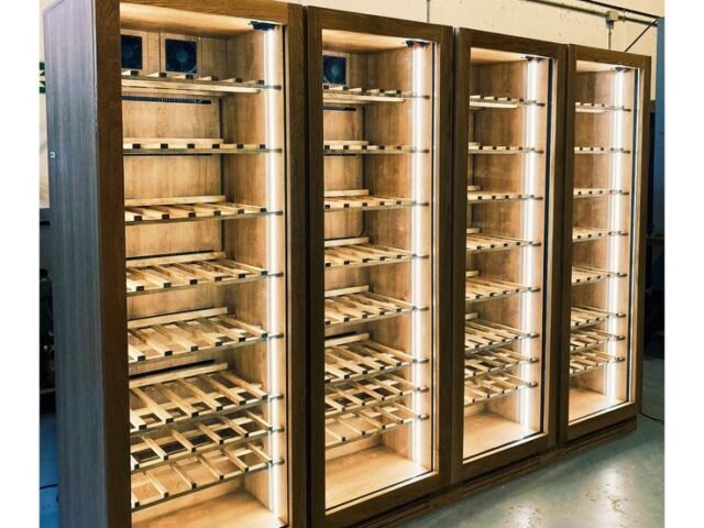 Wines and Spirits Cabinets with LED Lighting