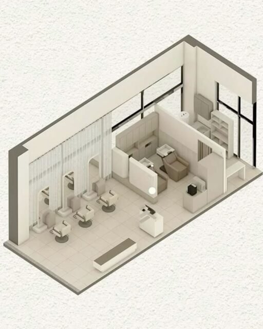 Barbershop Layout and Space Planning Services.