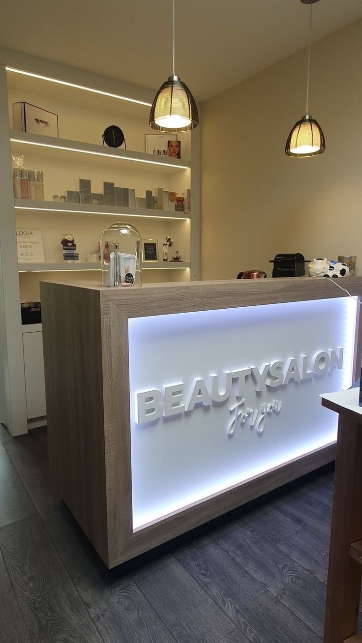 Salon Design with Waiting Area and Reception1