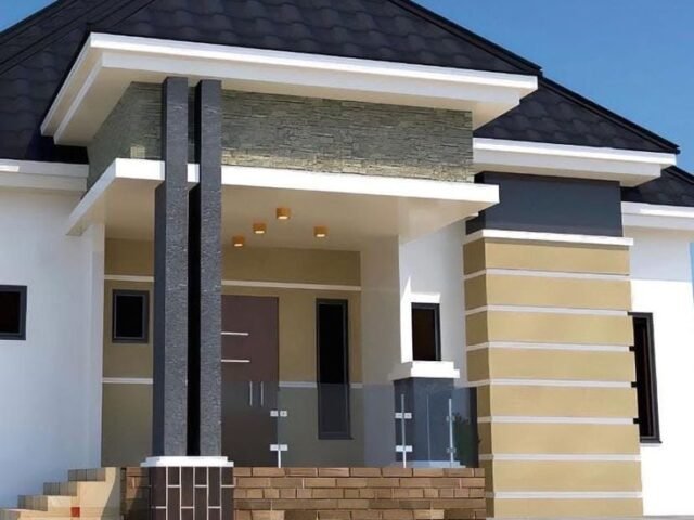 Bedroom Bungalow Design6