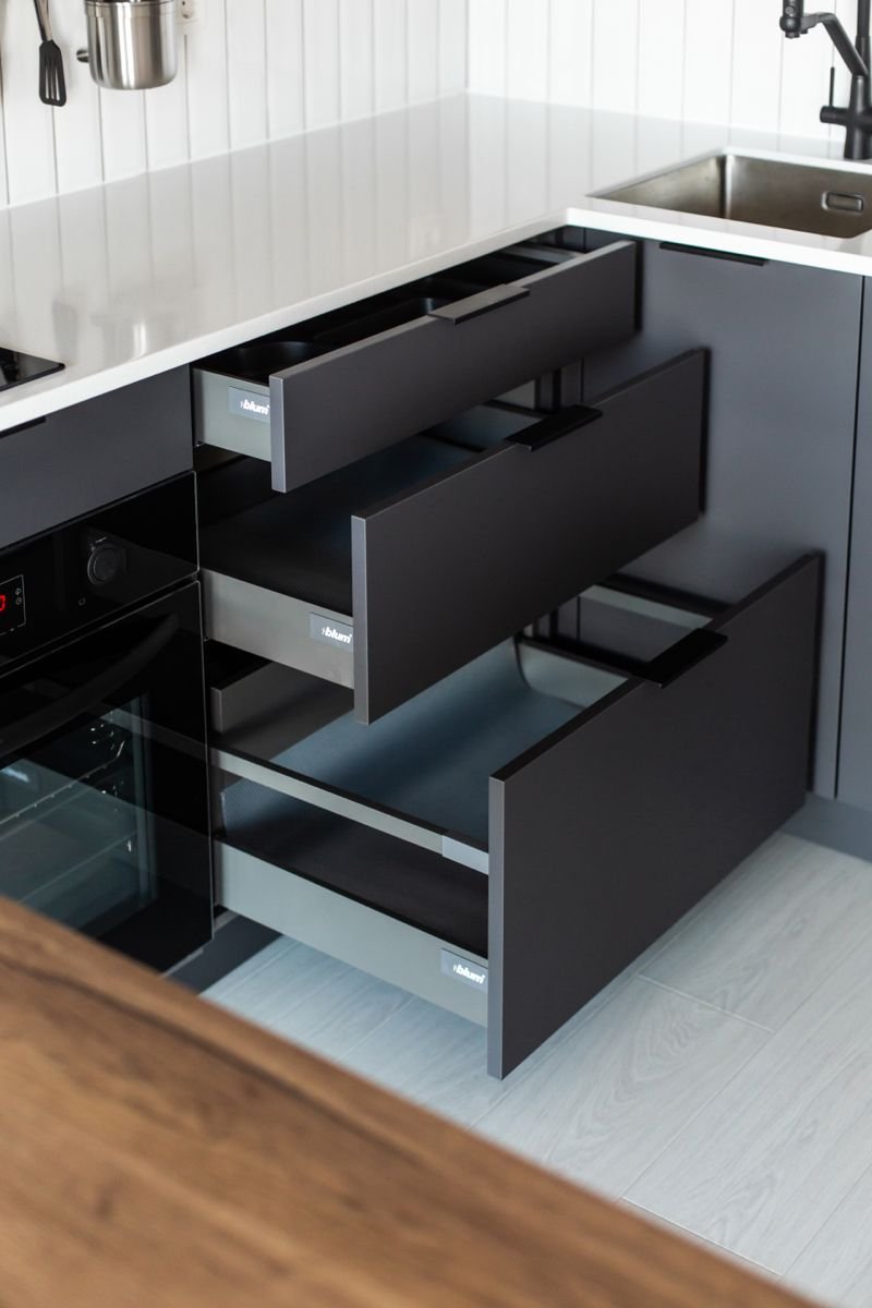 Modern kitchen drawers1