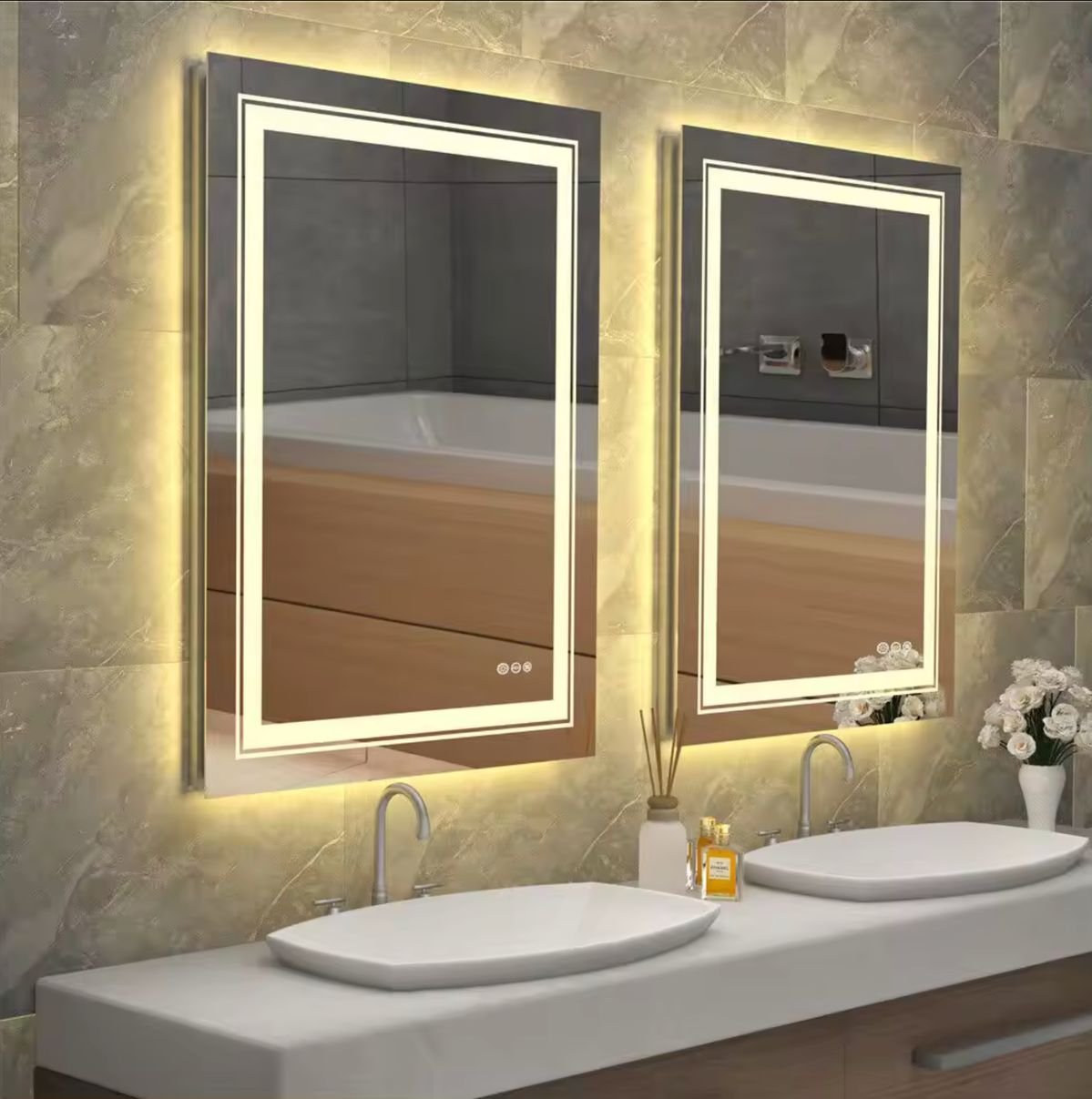 Backlit Mirror for Bathroom