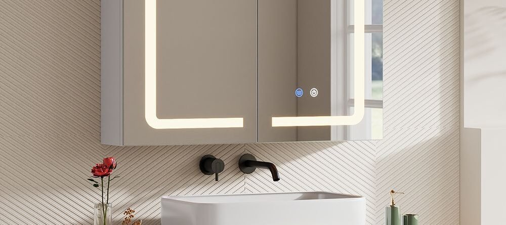 Lighted Bathroom Mirror Cabinet