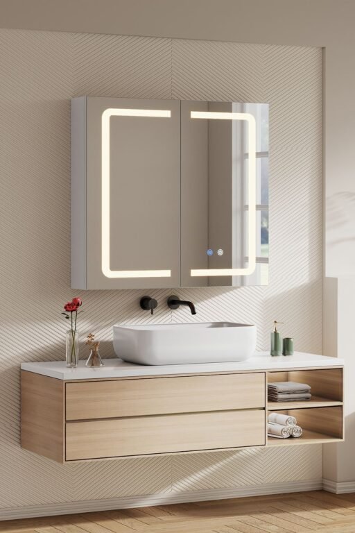 Lighted Bathroom Mirror Cabinet Lighted Bathroom Mirror Cabinet