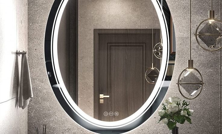 Oval Backlit LED Bathroom Mirror