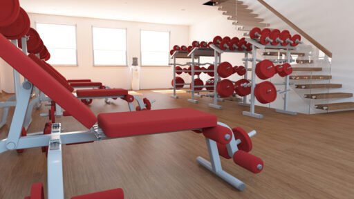 Interior view of a Gym