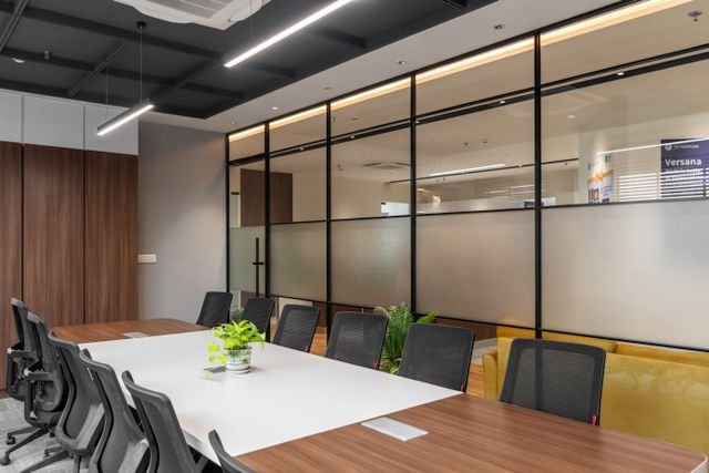 frameless aluminium glass partitions for offices in Westlands Suimas Interiors