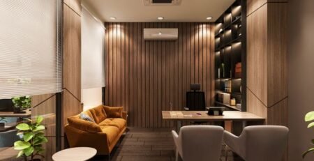 Cost of Installing Vertical Fluted Panels in Office Receptions