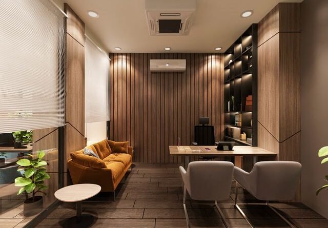Cost of Installing Vertical Fluted Panels in Office Receptions