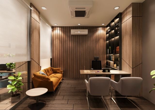 Cost of Installing Vertical Fluted Panels in Office Receptions