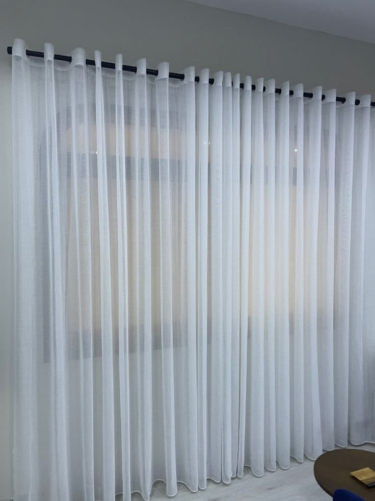 Sheer curtains White in Colour