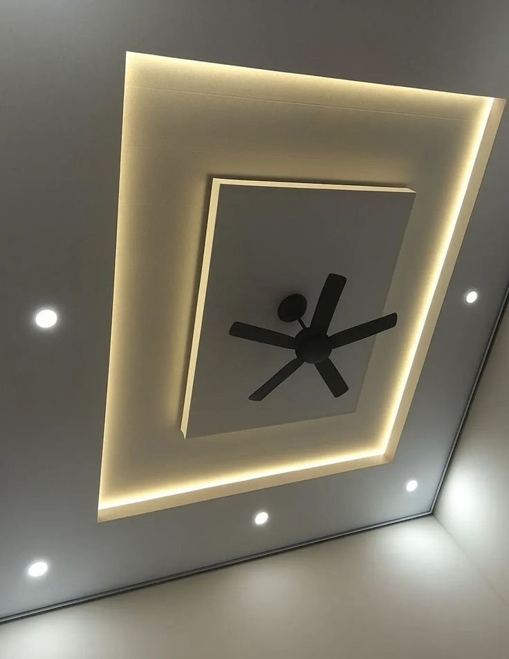 Simple Flat Gypsum Ceiling