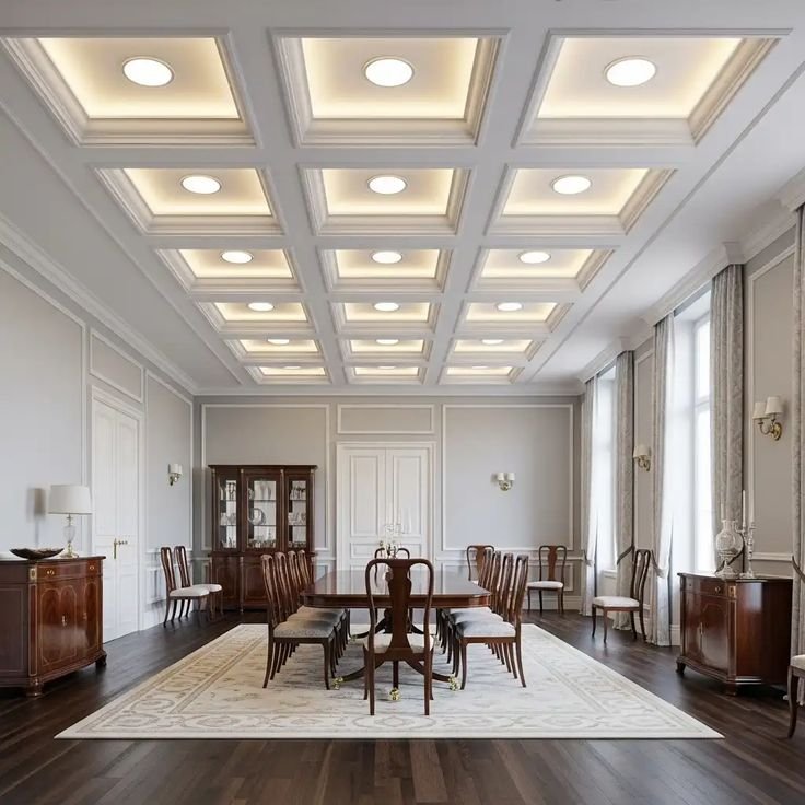 Suimas Interiors coffered Ceiling Installation