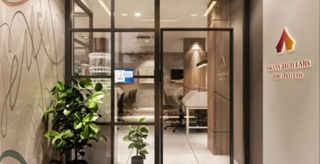 Suimas Interiors Frosted Glass Branding for Offices