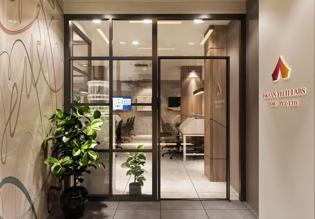 Suimas Interiors Frosted Glass Branding for Offices