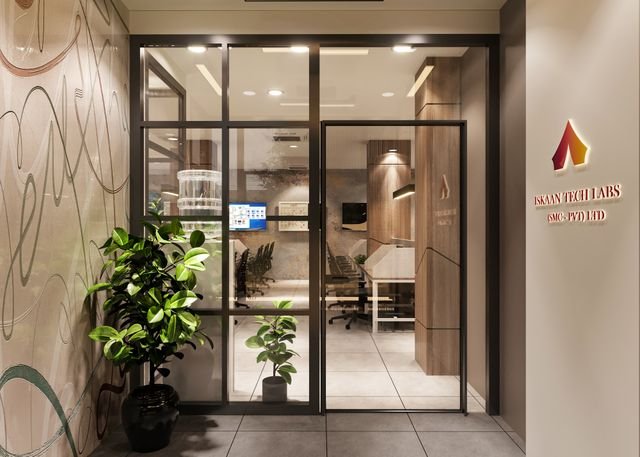 Suimas Interiors Frosted Glass Branding for Offices