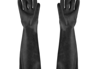 Black PVC nitrile gloves