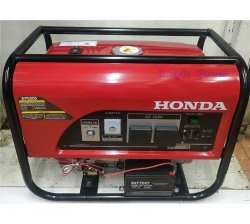 Product details Honda EP6500 Gasoline Generator Set.  Max 6.5kVA  Rated 6.0kVA Weight 47kg 8L Fuel tank 15 Hours Continuous Running. Consumption 1.01 L/Hour. Noise level 99dB Lwa, 71dB (A)/7m