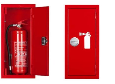 metallic cabinets for fire extinguishers