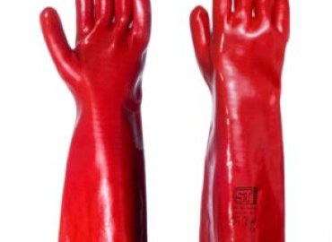 PVC Red Gloves CAT3 chemical resistance Gloves